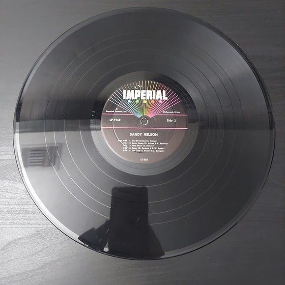 Sandy Nelson Drums Are My Beat! 12" Vinyl LP Imperial LP 9168 1962 - Picture 7 of 8